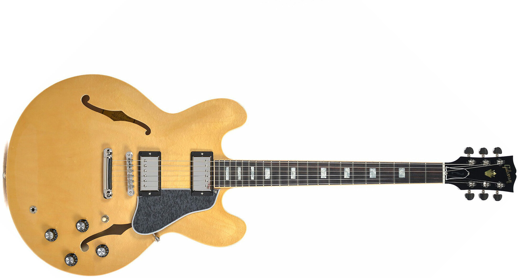 Gibson Es-335 Traditional 2018 Ltd - Dark Vintage Natural - Semi-Hollow E-Gitarre - Main picture