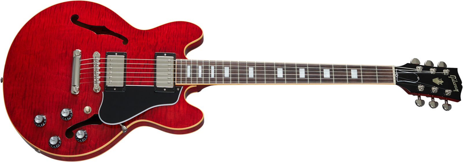 Gibson Es-339 Figured Modern 2020 2h Ht Rw - Sixties Cherry - Semi-Hollow E-Gitarre - Main picture