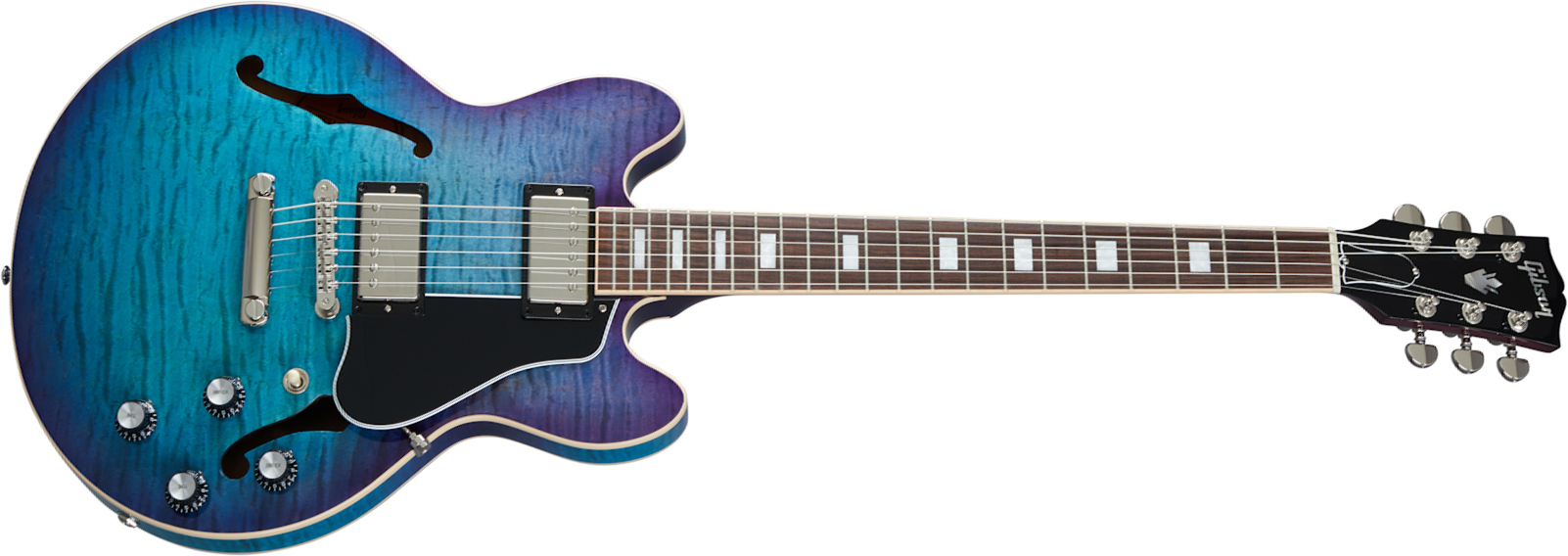 Gibson Es-339 Figured Modern 2020 2h Ht Rw - Blueberry Burst - Semi-Hollow E-Gitarre - Main picture