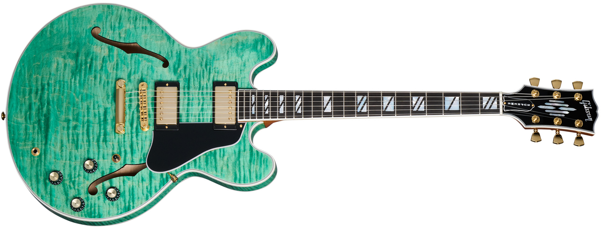 Gibson Es Supreme 2h Ht Eb - Seafoam Green - Semi-Hollow E-Gitarre - Main picture