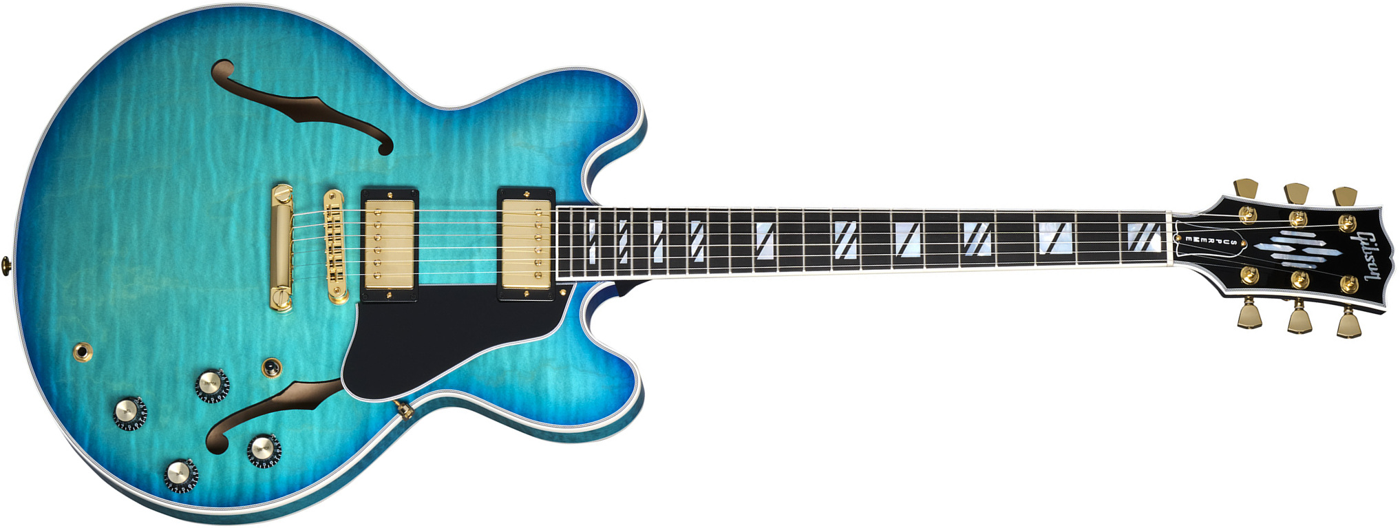 Gibson Es Supreme 2h Ht Eb - Blueberry Burst - Semi-Hollow E-Gitarre - Main picture