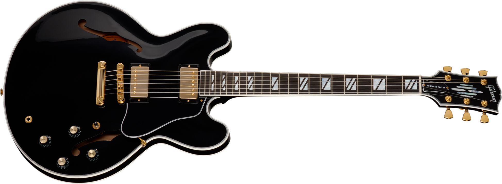 Gibson Es Supreme 2h Ht Eb - Ebony - Semi-Hollow E-Gitarre - Main picture