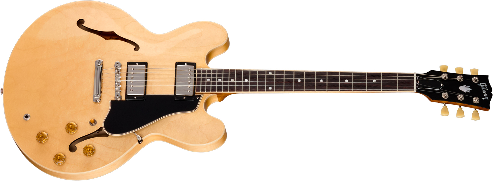 Gibson Es335 50s Usa 2h Ht Rw - Vintage Natural - Semi-Hollow E-Gitarre - Main picture