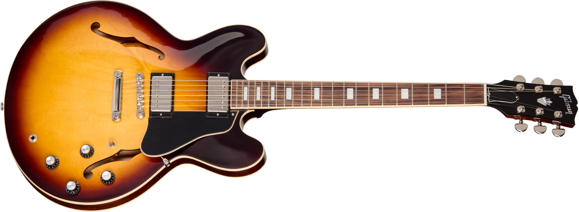 Gibson Es335 60s Usa 2h Ht Rw - Vintage Burst - Semi-Hollow E-Gitarre - Main picture