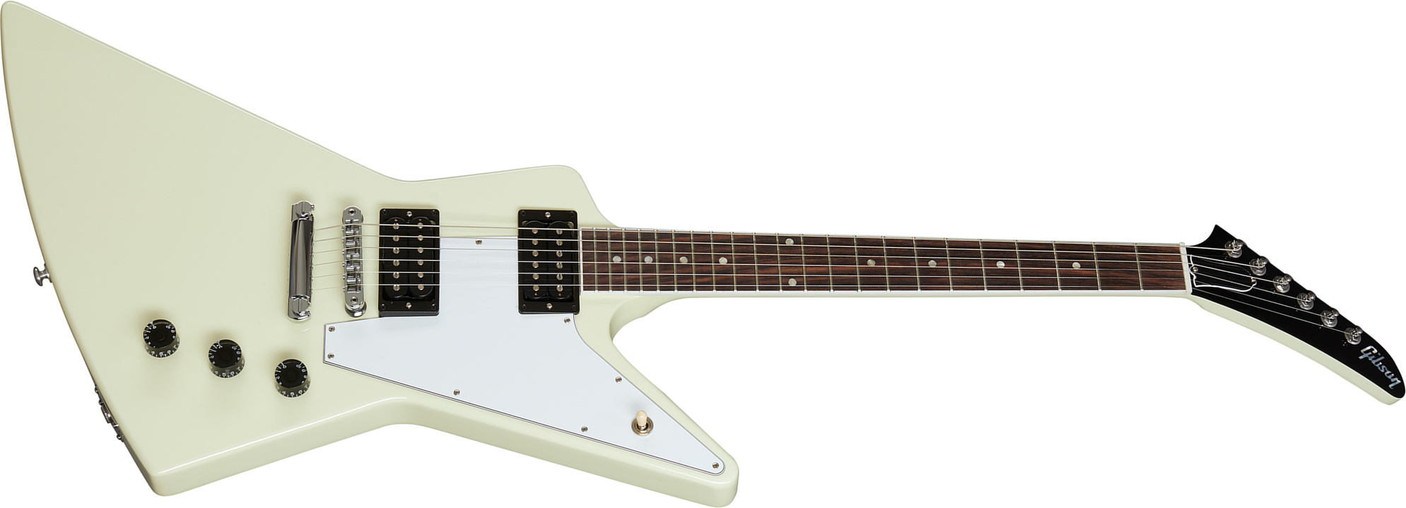 Gibson Explorer 70s Original 2h Ht Rw - Classic White - Retro-Rock-E-Gitarre - Main picture