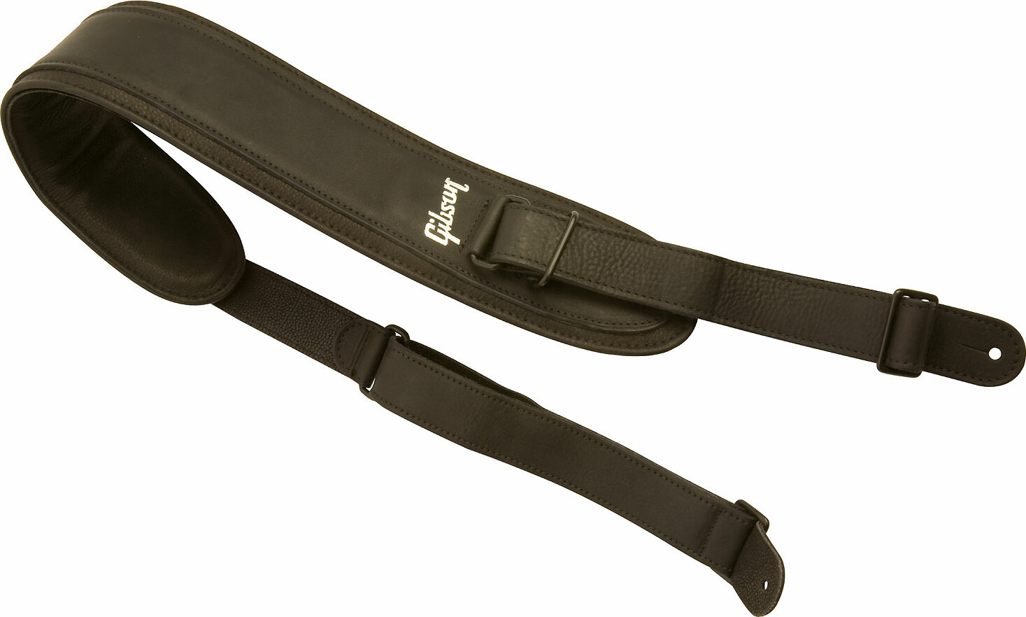 Gibson Fatboy Leather Strap Black - Gitarrengurt - Main picture