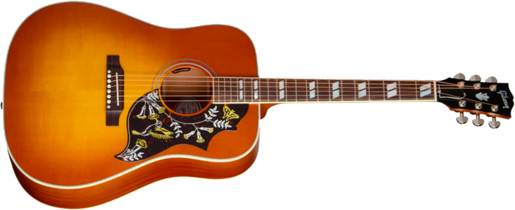 Gibson Hummingbird Faded Modern Dreadnought Epicea Acajou Rw - Heritage Cherry Sunburst - Folk-Gitarre - Main picture