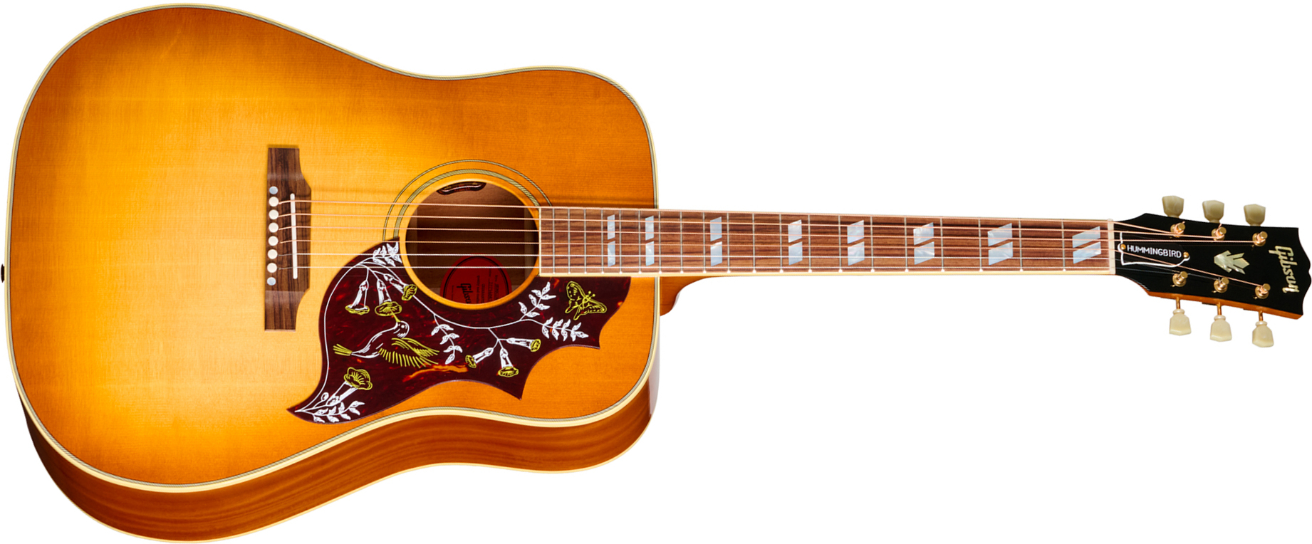 Gibson Hummingbird Original (baggs Hifi Dna) Dreadnought Epicea Acajou Rw - Heritage Cherry Sunburst - Folk-Gitarre - Main picture