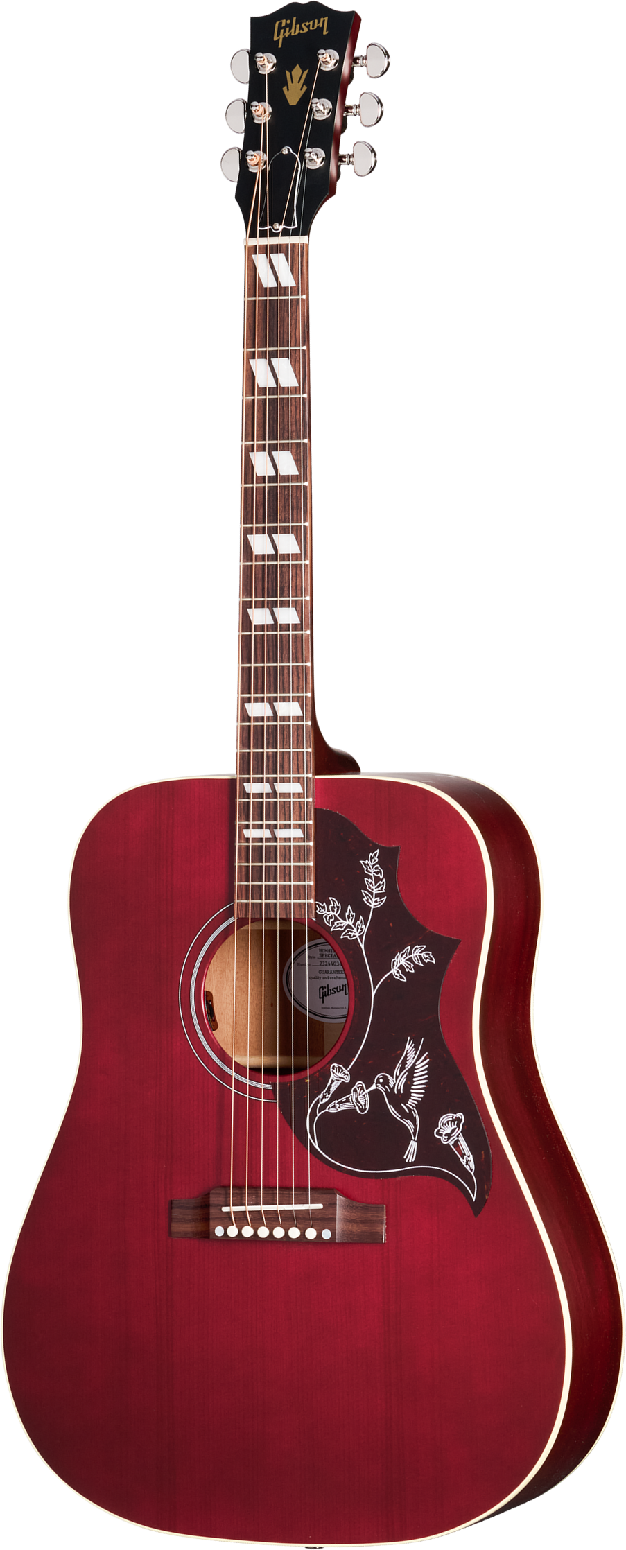 Gibson Hummingbird Special Modern Dreadnought Cbd Epicea Acajou Rw - Satin Wine Red - Folk-Gitarre - Main picture