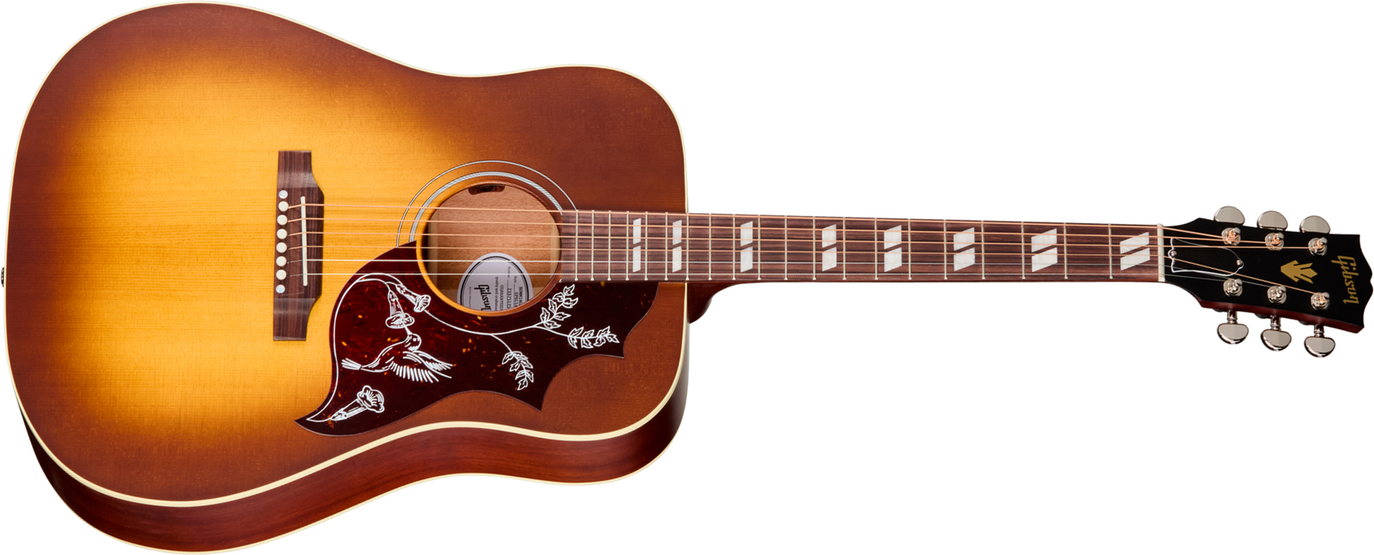 Gibson Hummingbird Special Modern Dreadnought Cbd Epicea Acajou Rw - Satin Honey Burst - Folk-Gitarre - Main picture