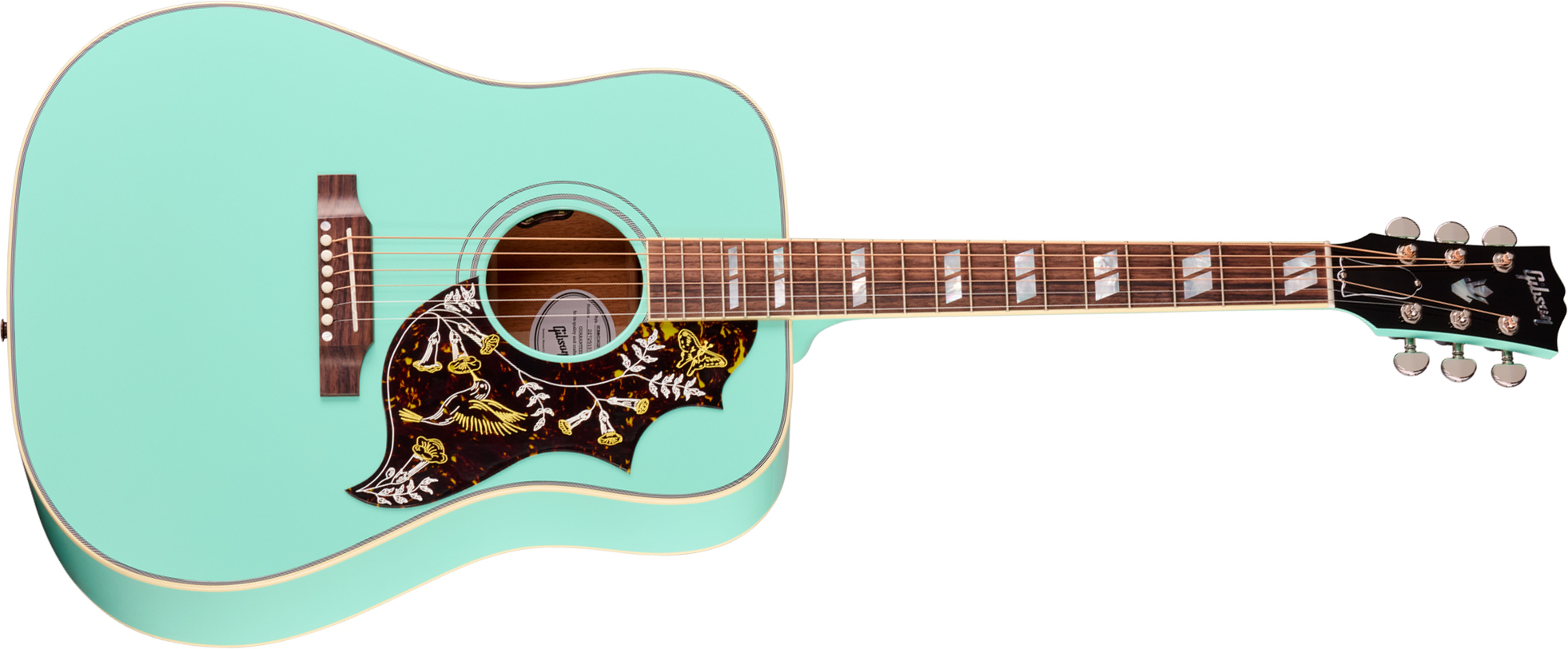 Gibson Hummingbird Standard (baggs Hifi Dna) Dreadnought Epicea Acajou Rw - Southwestern Turquoise - Folk-Gitarre - Main picture