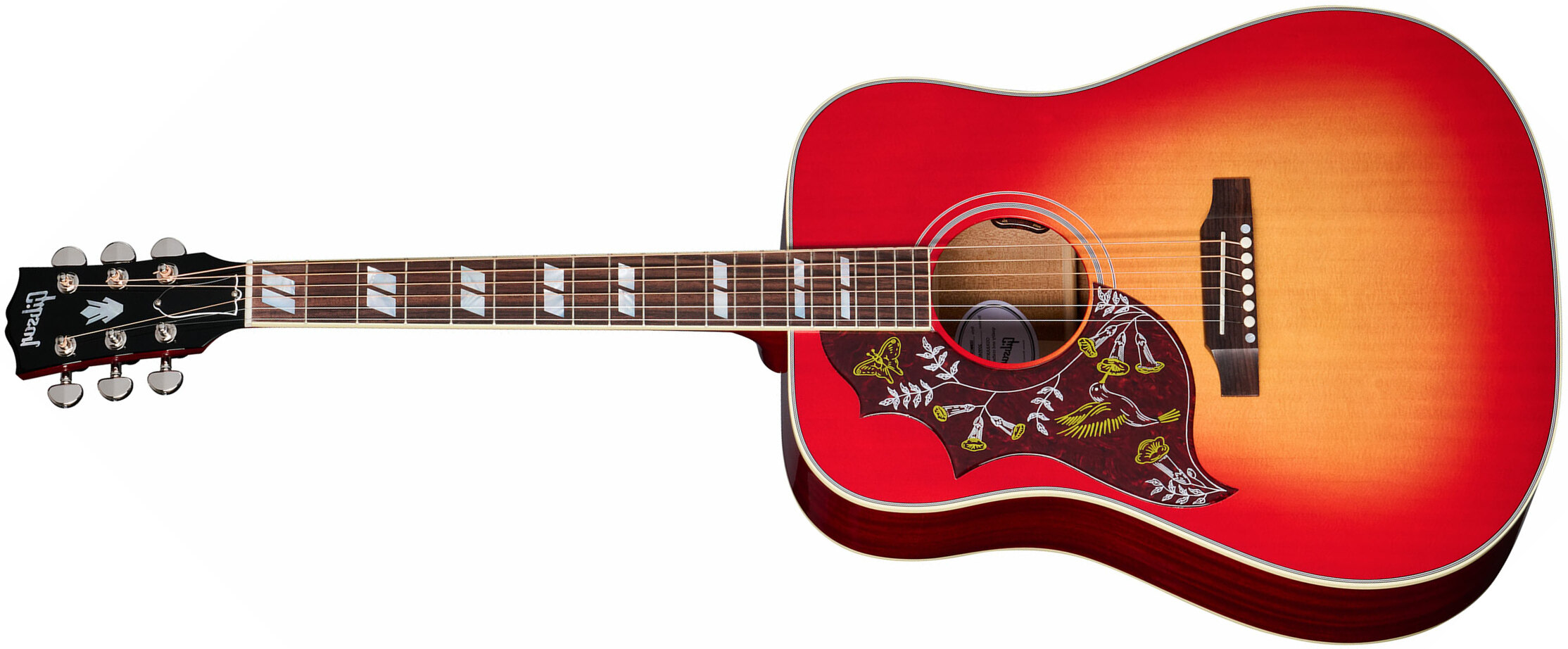 Gibson Hummingbird Standard Lh Modern Dreadnought Gaucher Epicea Acajou Rw - Vintage Cherry Sunburst - Folk-Gitarre - Main picture