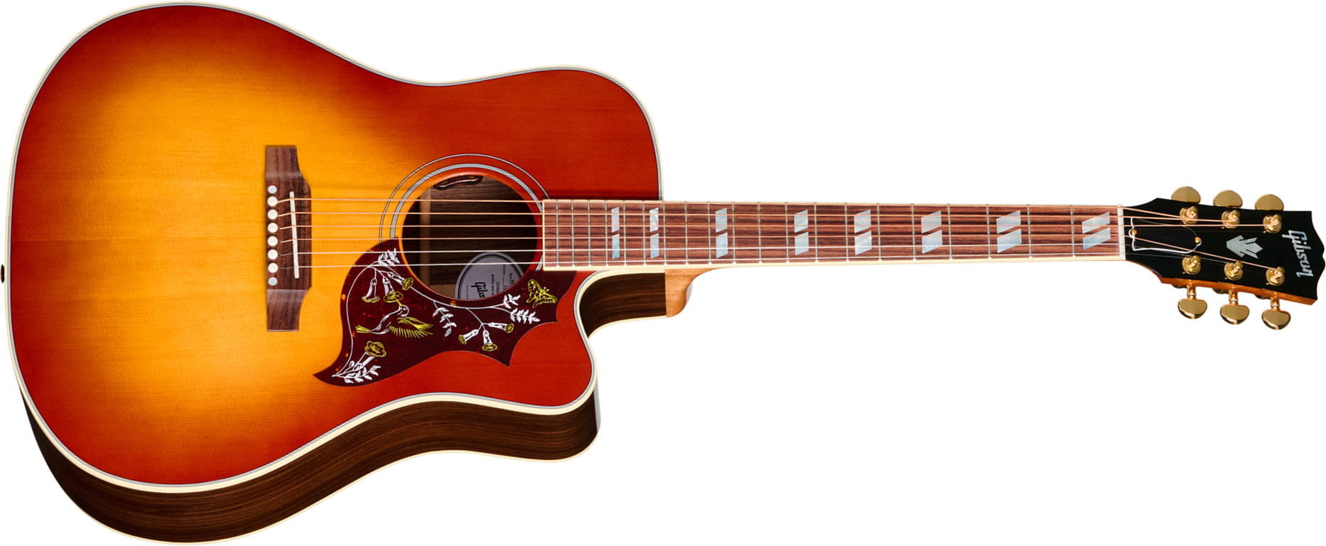 Gibson Hummingbird Standard Rosewood Ec (baggs Hifi Dna) Dreadnought Cw Epicea Palissandre Rw - Rosewood Burst - Folk-Gitarre - Main picture
