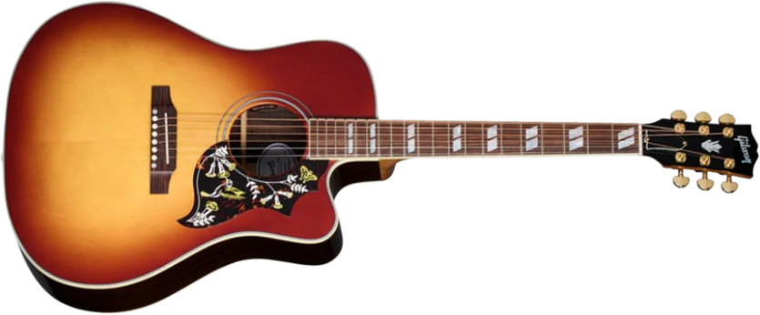 Gibson Hummingbird Standard Rosewood Ec Epicea Palissandre Rw - Rosewood Burst - Folk-Gitarre - Main picture