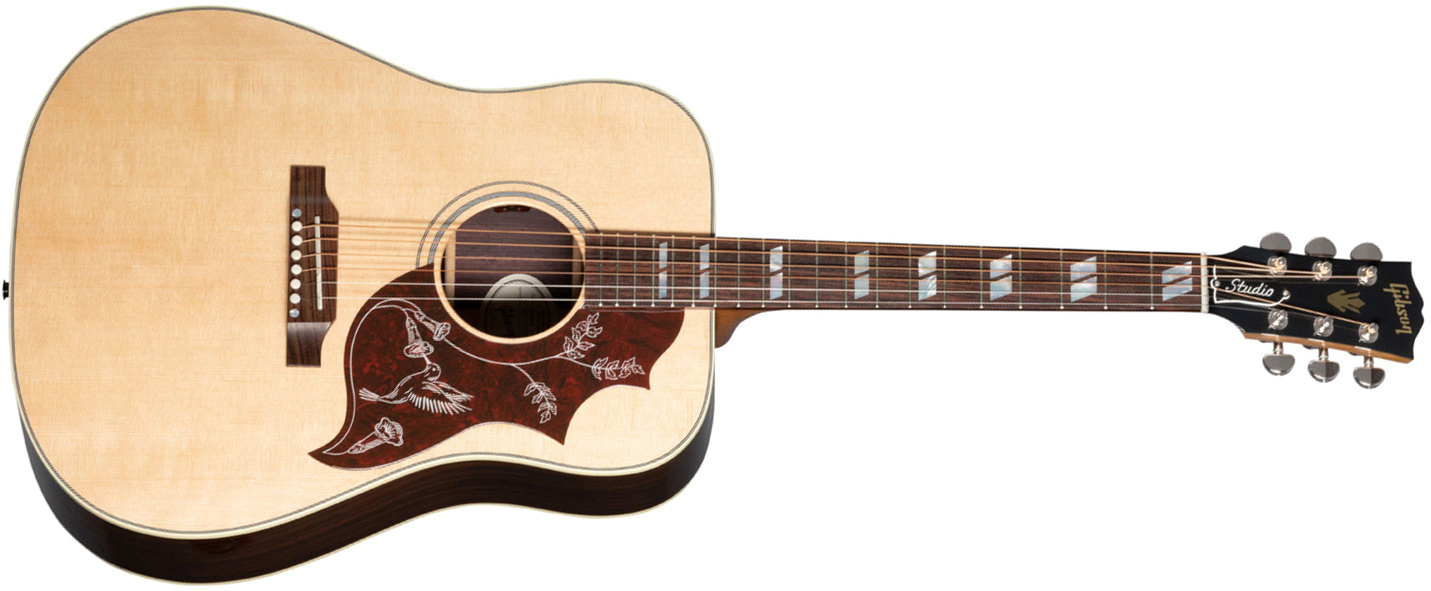 Gibson Hummingbird Studio Rosewood Modern 2023 Dreadnought Epicea Palissandre Rw - Antique Natural - Elektroakustische Gitarre - Main picture