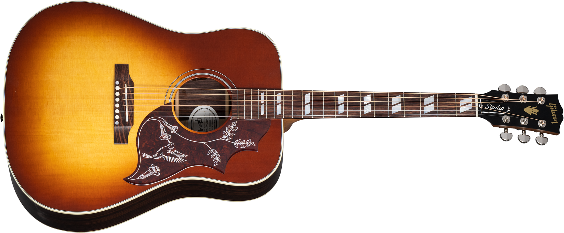 Gibson Hummingbird Studio Rosewood Modern 2024 Dreadnought Epicea Palissandre Rw - Satin Rosewood Burst - Folk-Gitarre - Main picture