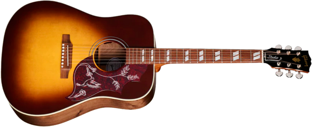 Gibson Hummingbird Studio Walnut Dreadnought Epicea Noyer Wal - Walnut Burst - Folk-Gitarre - Main picture