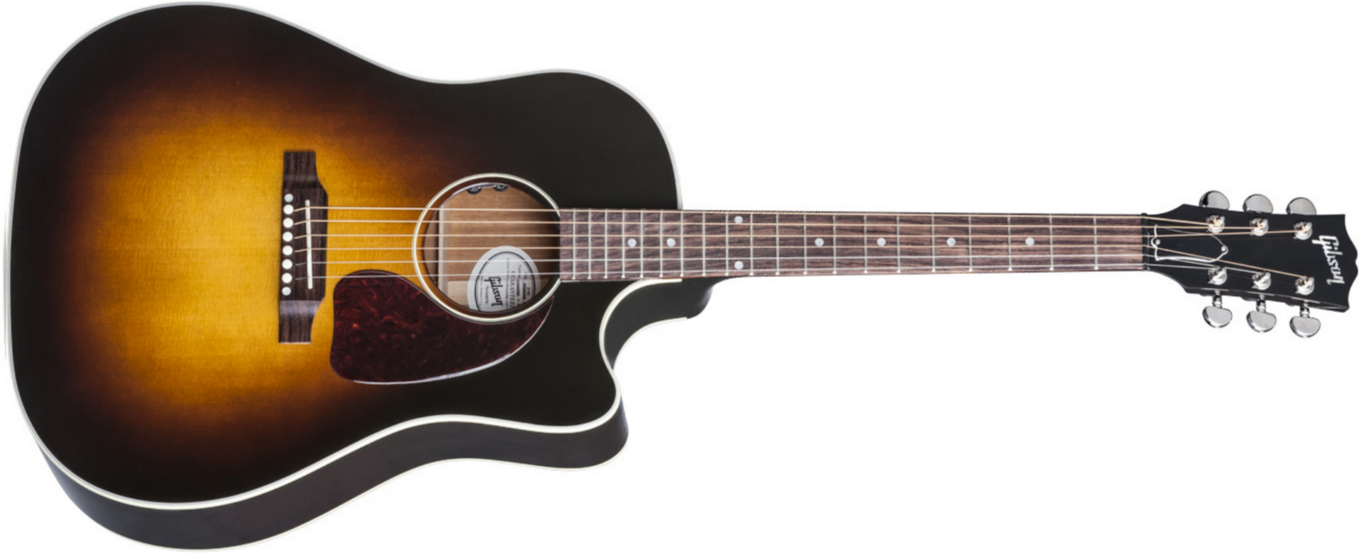 Gibson J-45 Cutaway 2019 Dreadnought Cw Epicea Acajou Rw - Vintage Sunburst - Westerngitarre & electro - Main picture