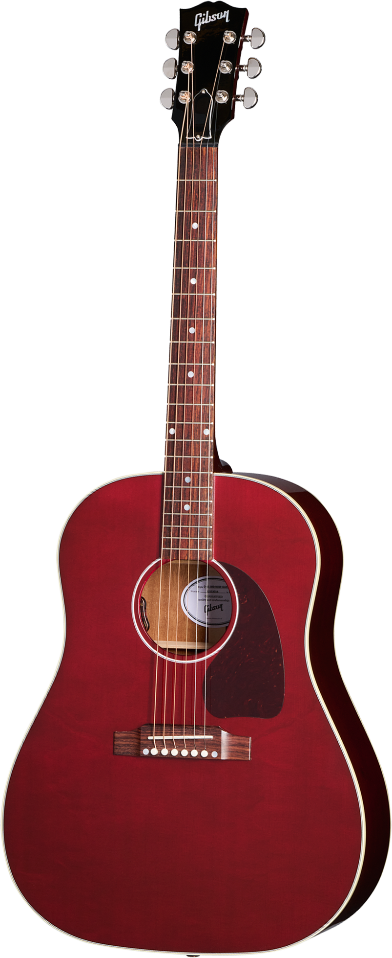 Gibson J-45 Special Dreadnought Epicea Acajou Rw - Satin Wine Red - Folk-Gitarre - Main picture