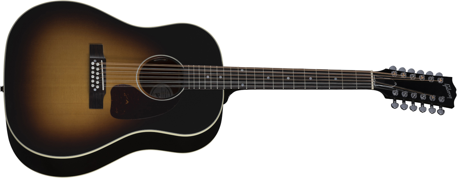 Gibson J-45 Standard 12-string Modern Dreadnought 12c Epicea Acajou Rw - Vintage Sunburst - Elektroakustische Gitarre - Main picture