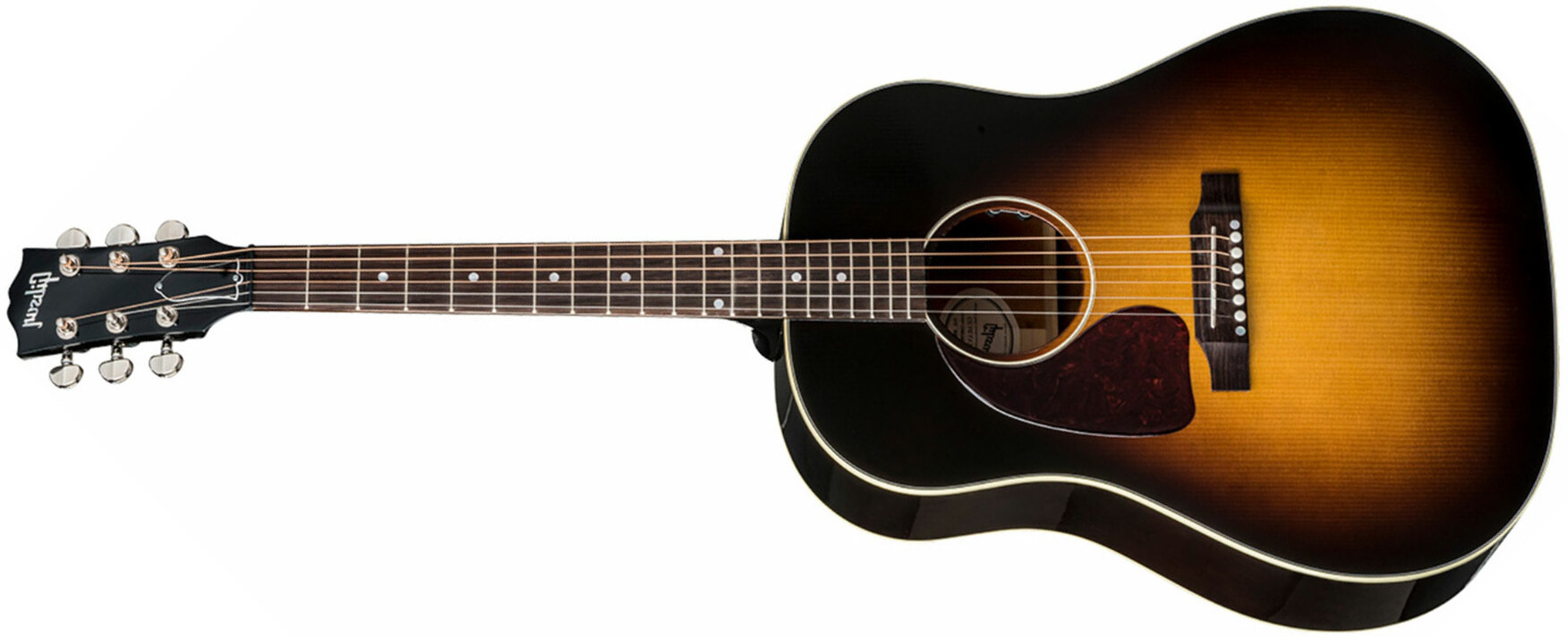 Gibson J-45 Standard Lh Dreadnought Gaucher Epicea Acajou Rw - Vintage Sunburst - Elektroakustische Gitarre - Main picture