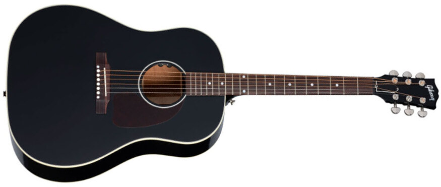 Gibson J-45 Standard Modern Dreadnought Epicea Acajou Rw - Ebony - Folk-Gitarre - Main picture