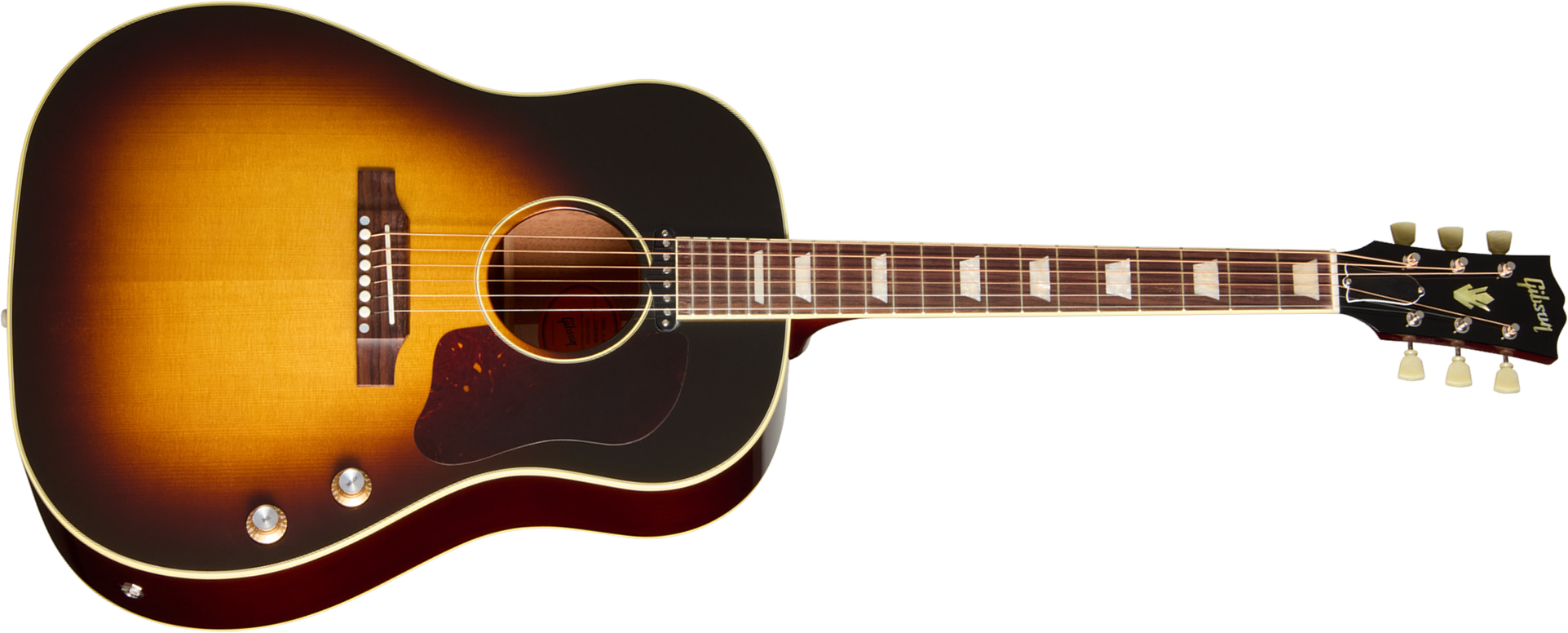 Gibson J160e Original Dreadnought Epicea Palissandre Rw - Vintage Sunburst - Folk-Gitarre - Main picture