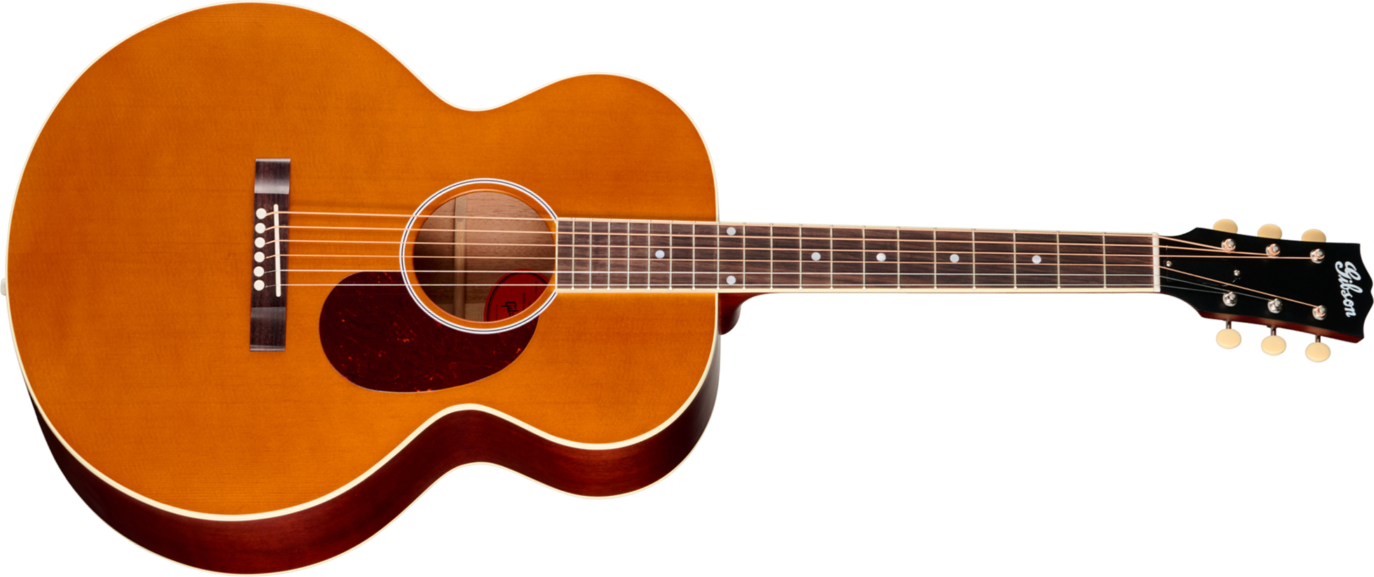 Gibson J185 Century 12-fret Jumbo Shsc Epicea Acajou Rw - Vintage Amber Satin - Folk-Gitarre - Main picture