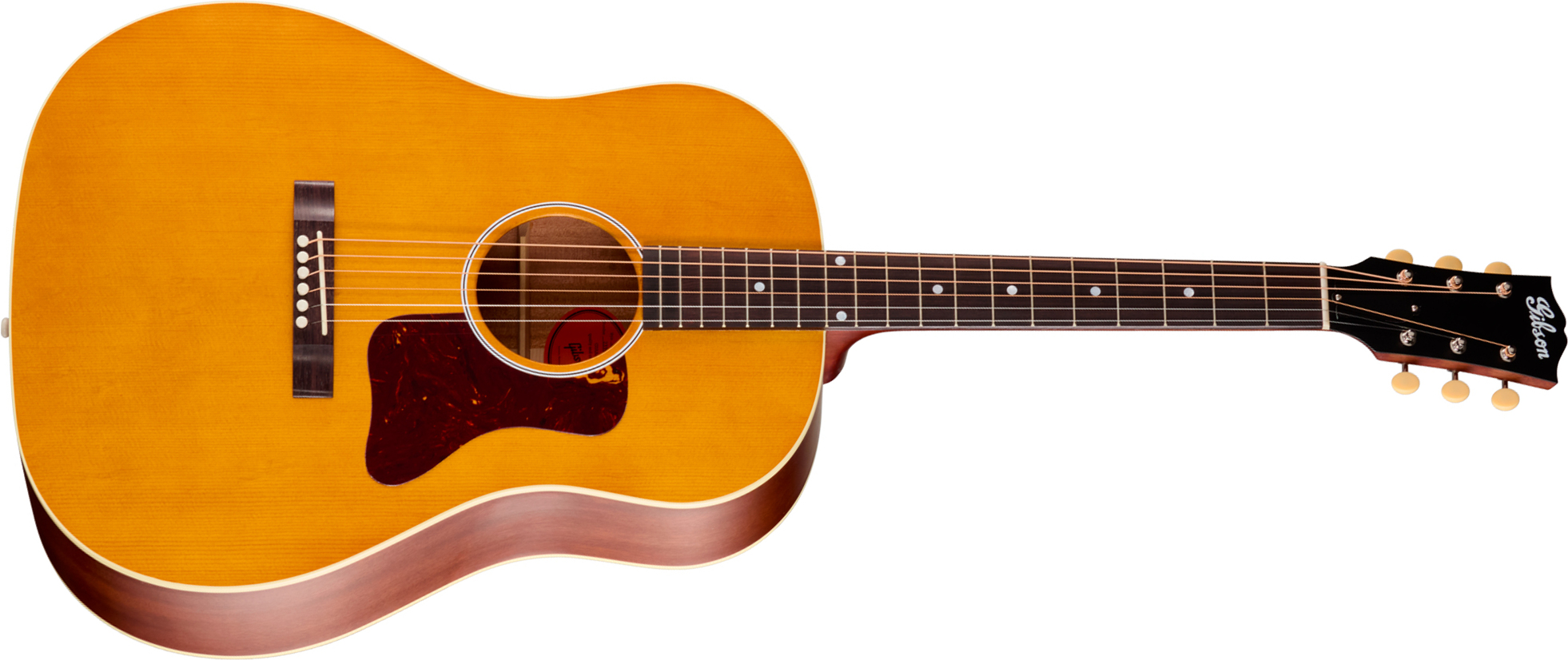 Gibson J45 Century 12-fret Dreadnought Shsc Epicea Acajou Rw - Vintage Amber Satin - Folk-Gitarre - Main picture