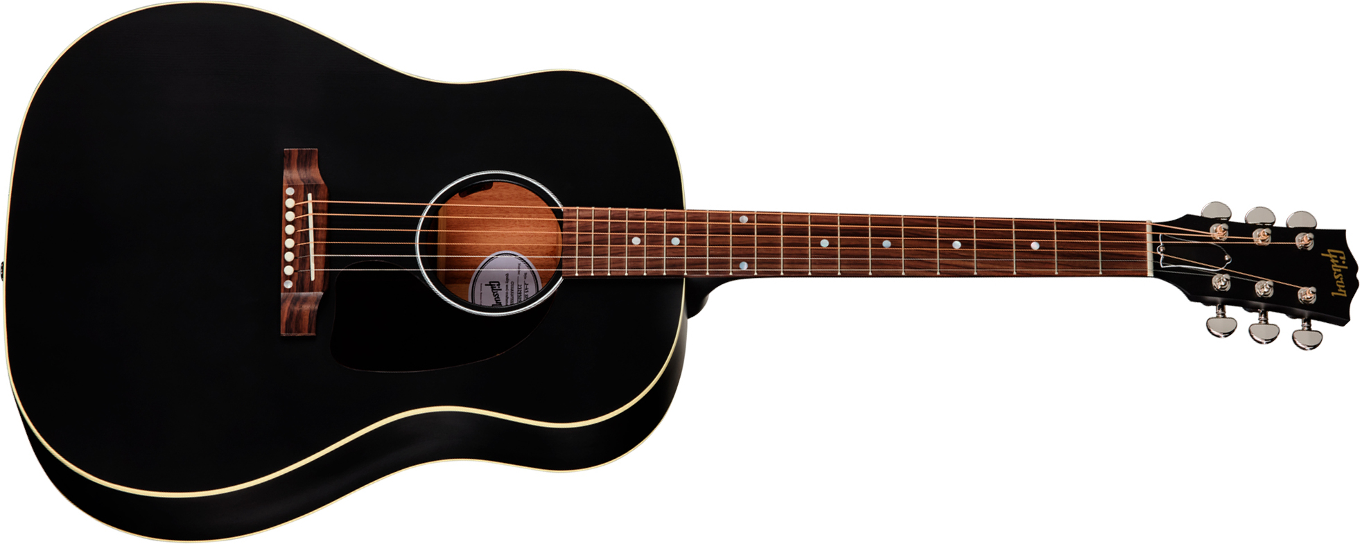 Gibson J45 Special Dreadnought Cbd Epicea Acajou Rw - Satin Ebony - Folk-Gitarre - Main picture