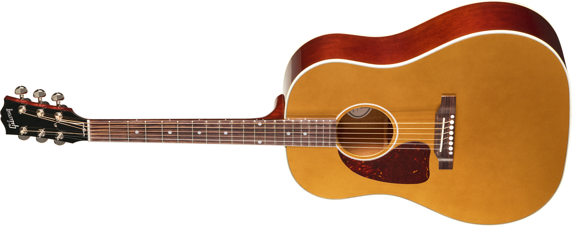 Gibson J45 Standard Lh (baggs Hifi Dna) Dreadnought Gaucher Epicea Acajou Rw - Goldtop - Folk-Gitarre - Main picture