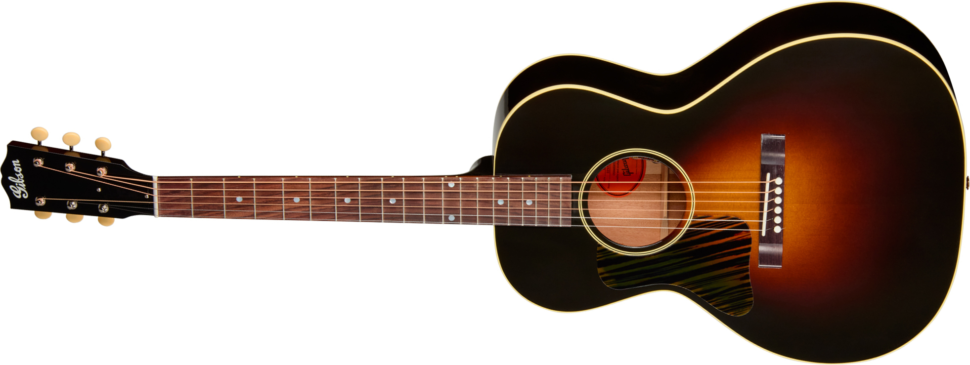 Gibson L00 Original Lh (baggs Hifi Dna) Parlor Shsc Gaucher Epicea Acajou Rw - Vintage Sunburst - Linkshändige Folkgitarre - Main picture