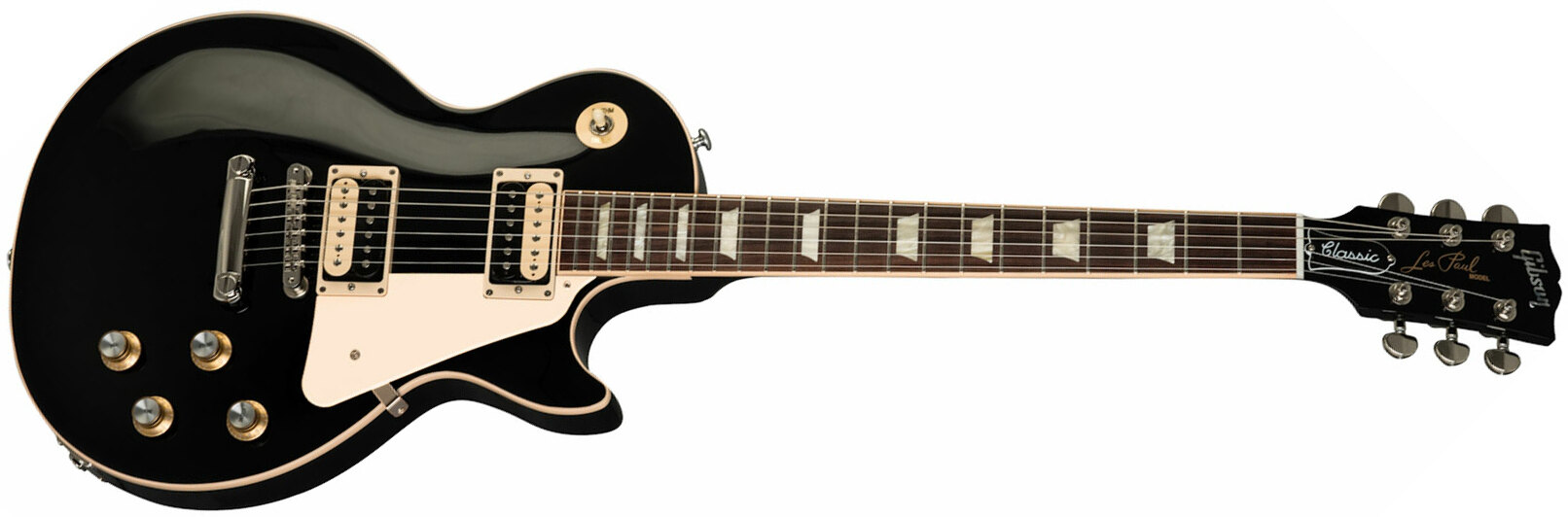 Gibson Les Paul Classic Modern 2h Ht Rw - Ebony - Single-Cut-E-Gitarre - Main picture