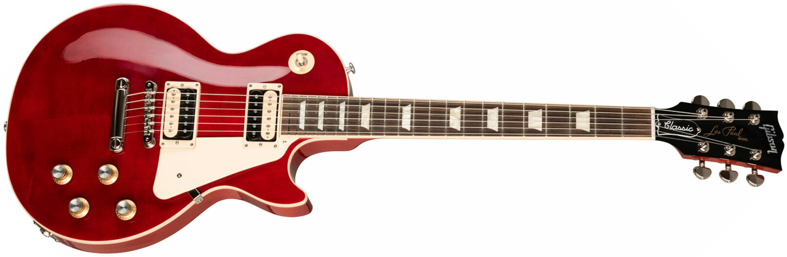 Gibson Les Paul Classic Modern 2h Ht Rw - Trans Cherry - Single-Cut-E-Gitarre - Main picture