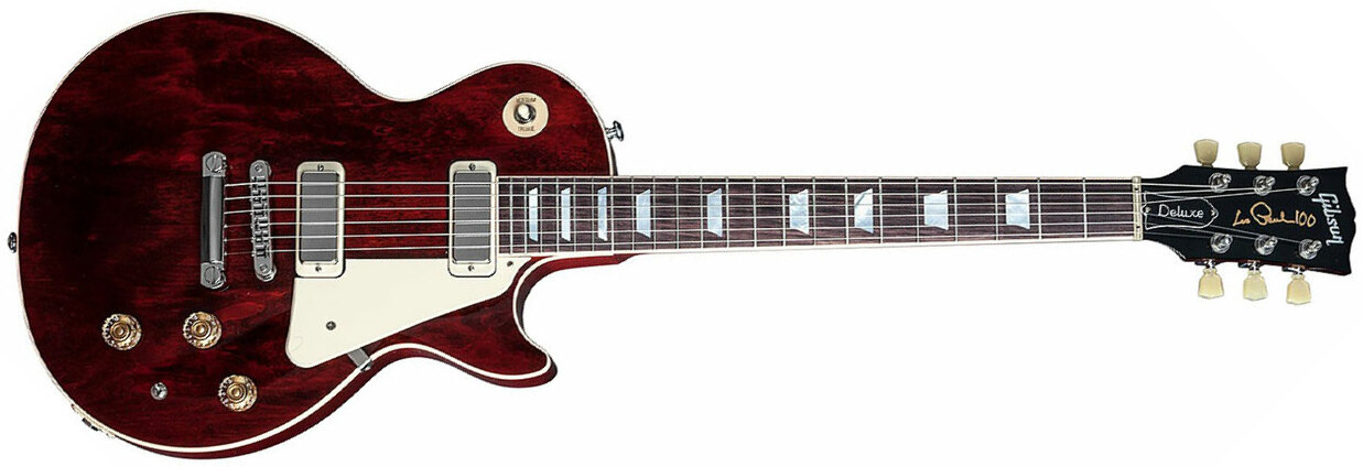 Gibson Les Paul Deluxe 2015 Ch - Wine Red - Single-Cut-E-Gitarre - Main picture