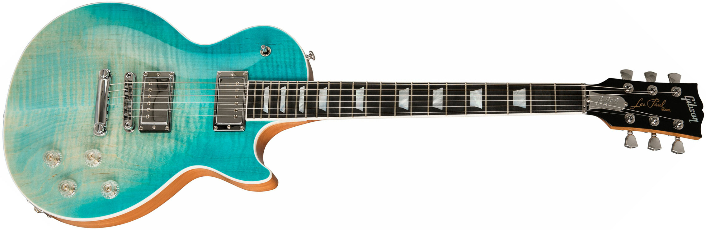 Gibson Les Paul Hp-ii High Performance 2019 Hh Ht Rw - Seafoam Fade - Single-Cut-E-Gitarre - Main picture