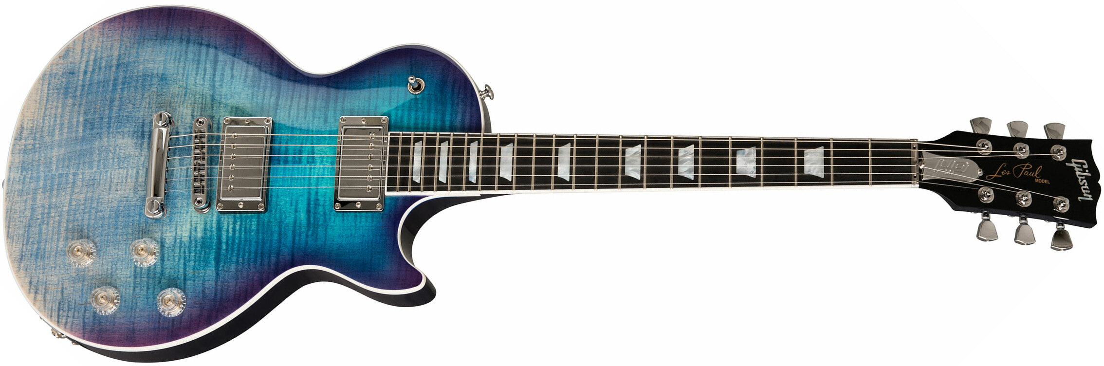Gibson Les Paul Hp-ii High Performance 2019 Hh Ht Rw - Blueberry Fade - Single-Cut-E-Gitarre - Main picture