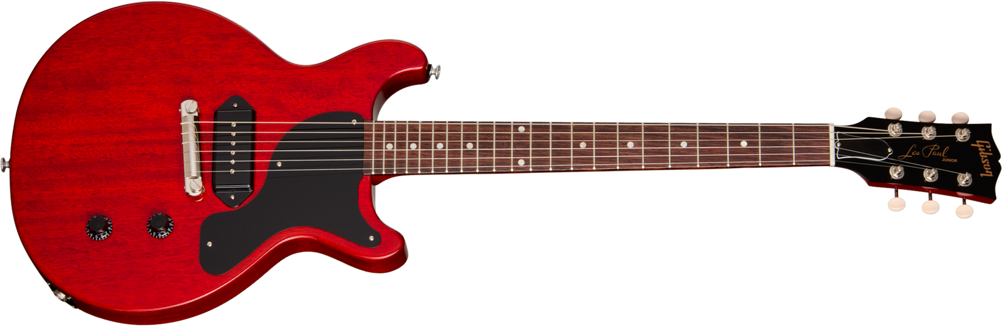 Gibson Les Paul Junior Dc Usa 2s P90 Ht Rw - Vintage Cherry - Double Cut E-Gitarre - Main picture