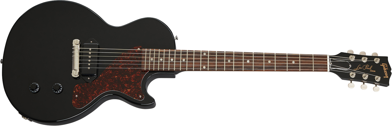 Gibson Les Paul Junior Original 2020 P90 Ht Rw - Ebony - Single-Cut-E-Gitarre - Main picture