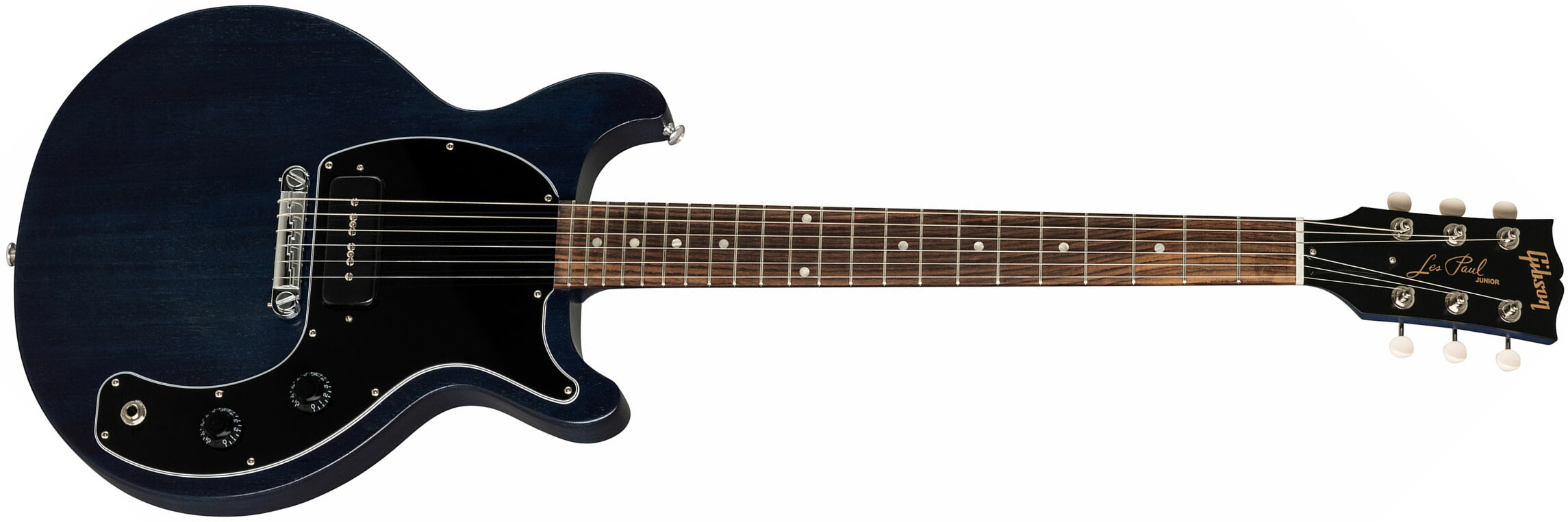 Gibson Les Paul Junior Tribute 2019 P90 Ht Rw - Blue Stain - Single-Cut-E-Gitarre - Main picture