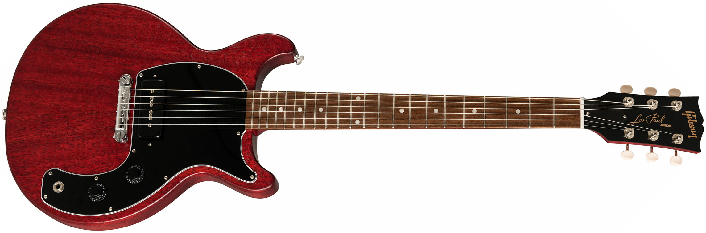 Gibson Les Paul Junior Tribute 2019 P90 Ht Rw - Worn Cherry - Single-Cut-E-Gitarre - Main picture