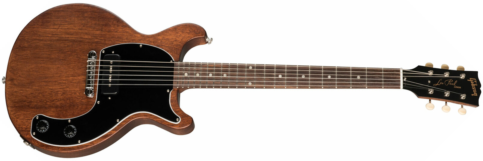 Gibson Les Paul Junior Tribute Dc Modern P90 - Worn Brown - Double Cut E-Gitarre - Main picture