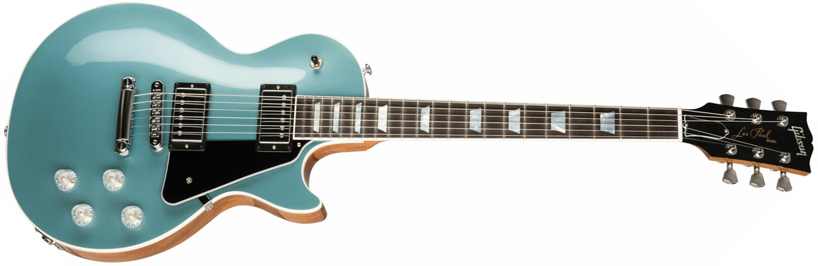 Gibson Les Paul Modern Modern 2h Ht Eb - Faded Pelham Blue Top - Single-Cut-E-Gitarre - Main picture