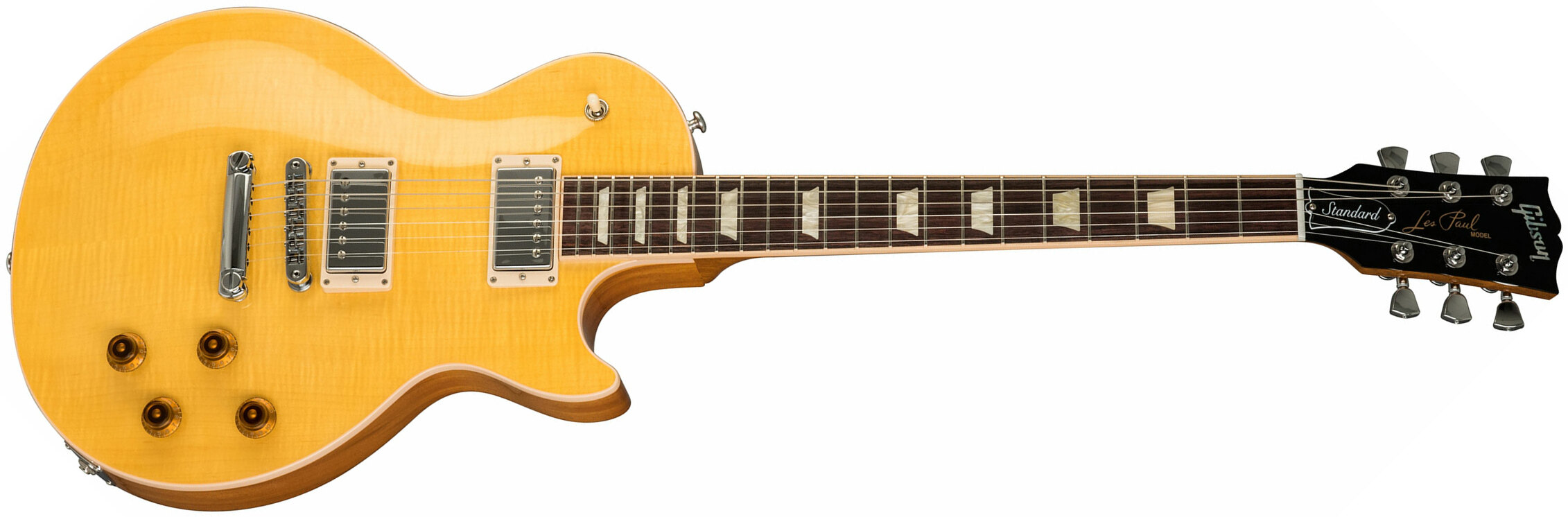 Gibson Les Paul Standard 2h Ht Rw - Trans Amber - Single-Cut-E-Gitarre - Main picture