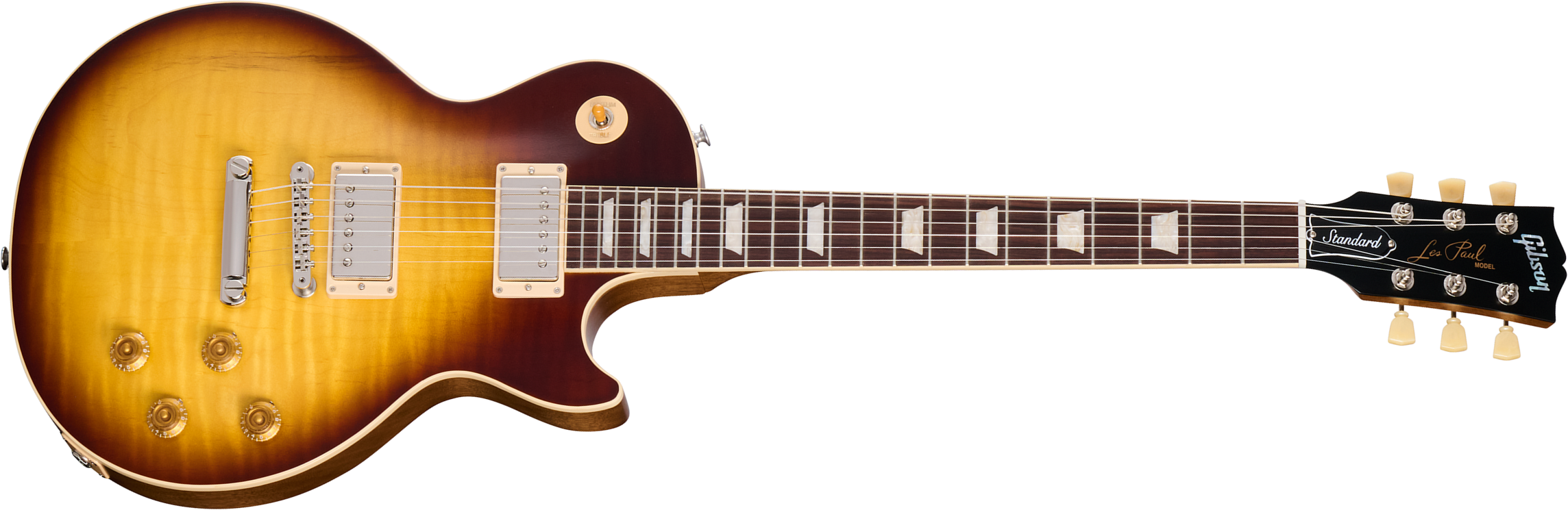 Gibson Les Paul Standard 50s Faded 2h Burstbucker Ht Rw - Vintage Tobacco Burst - Single-Cut-E-Gitarre - Main picture