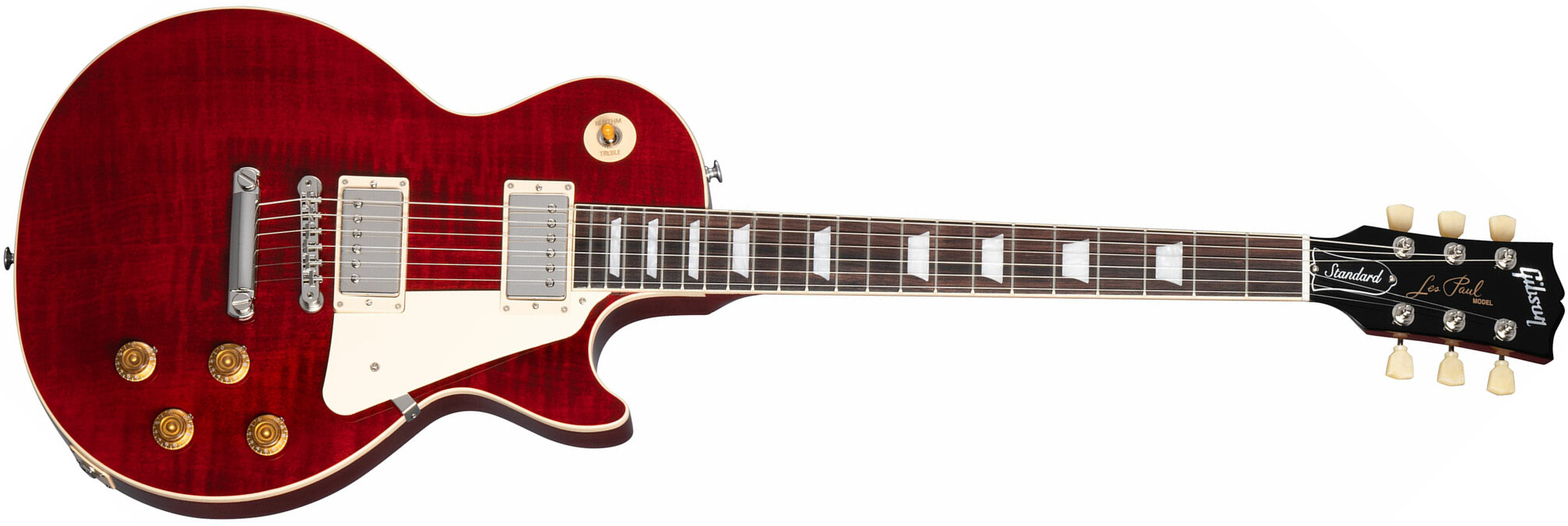 Gibson Les Paul Standard 50s Figured Original 2h Ht Rw - 60s Cherry - Single-Cut-E-Gitarre - Main picture