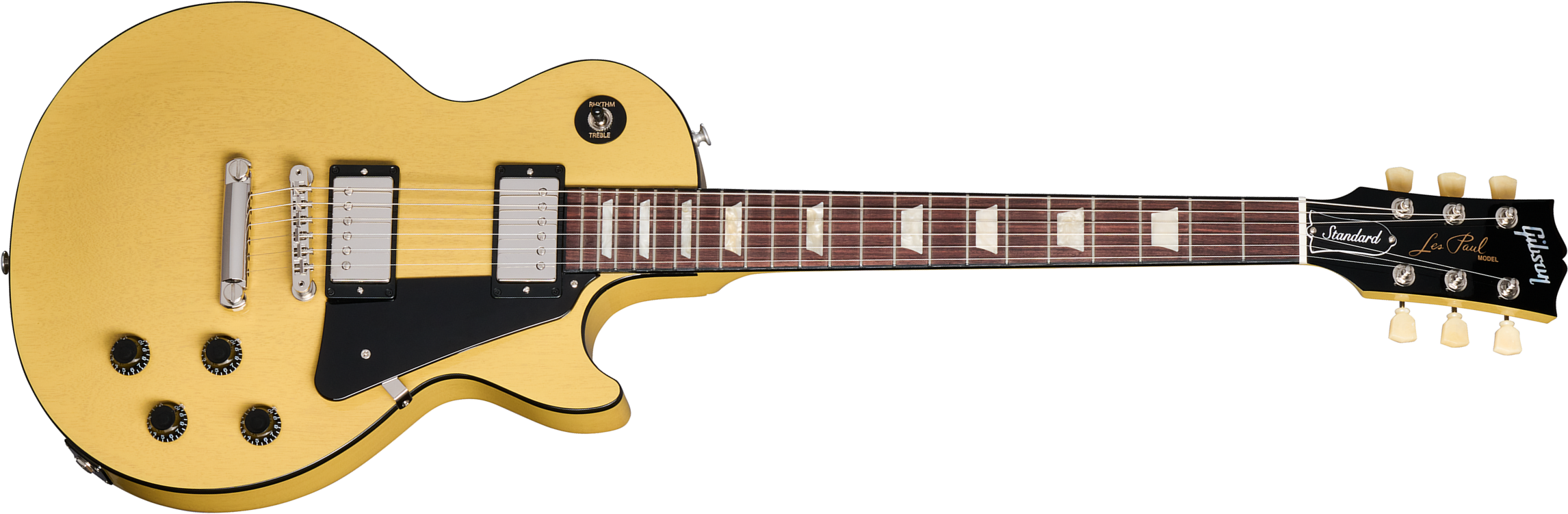 Gibson Les Paul Standard 50s Mahogany Top 2h Ht Rw - Tv Yellow - Single-Cut-E-Gitarre - Main picture