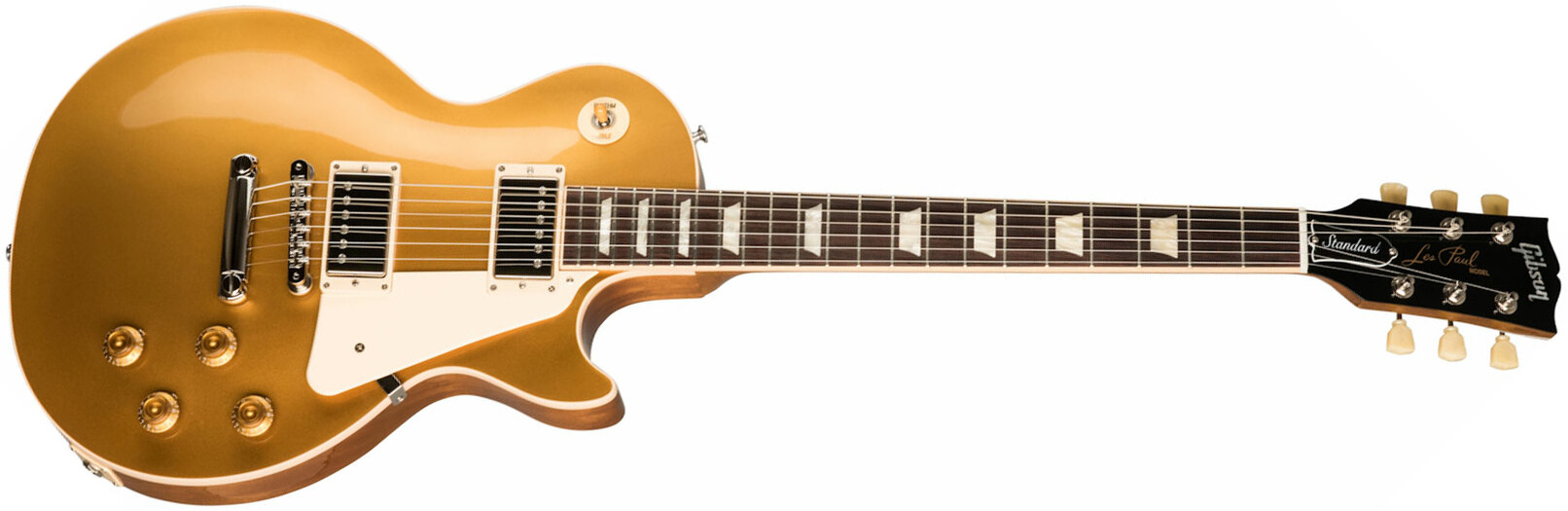Gibson Les Paul Standard 50s Original 2h Ht Rw - Gold Top - Single-Cut-E-Gitarre - Main picture