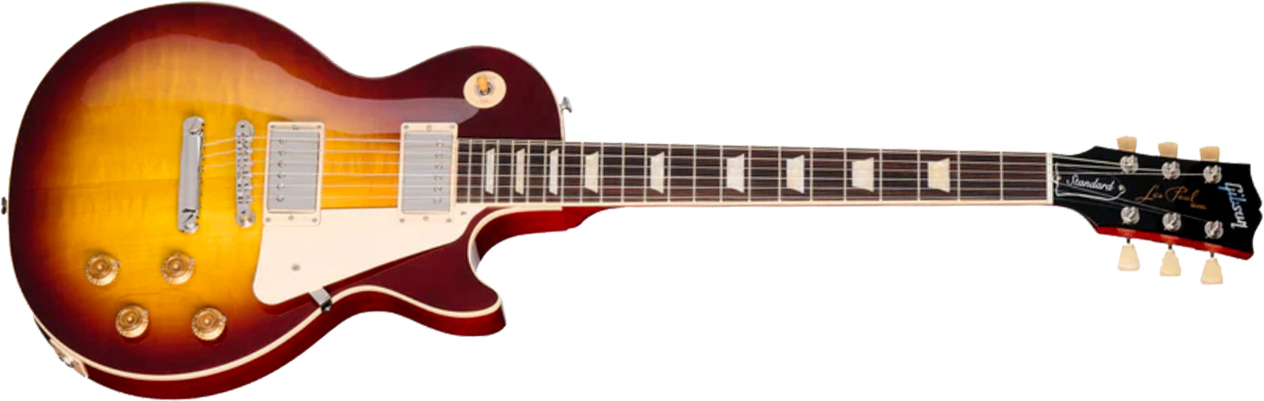 Gibson Les Paul Standard 50s Original Usa 2h Ht Rw - Iced Tea - Single-Cut-E-Gitarre - Main picture