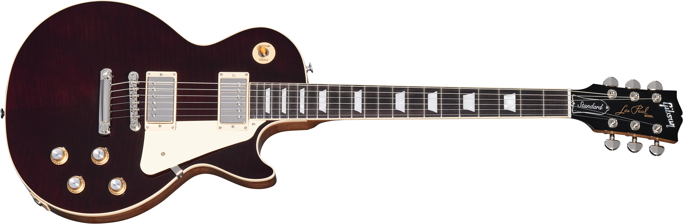 Gibson Les Paul Standard 60s Figured Original 2h Ht Rw - Translucent Oxblood - Single-Cut-E-Gitarre - Main picture